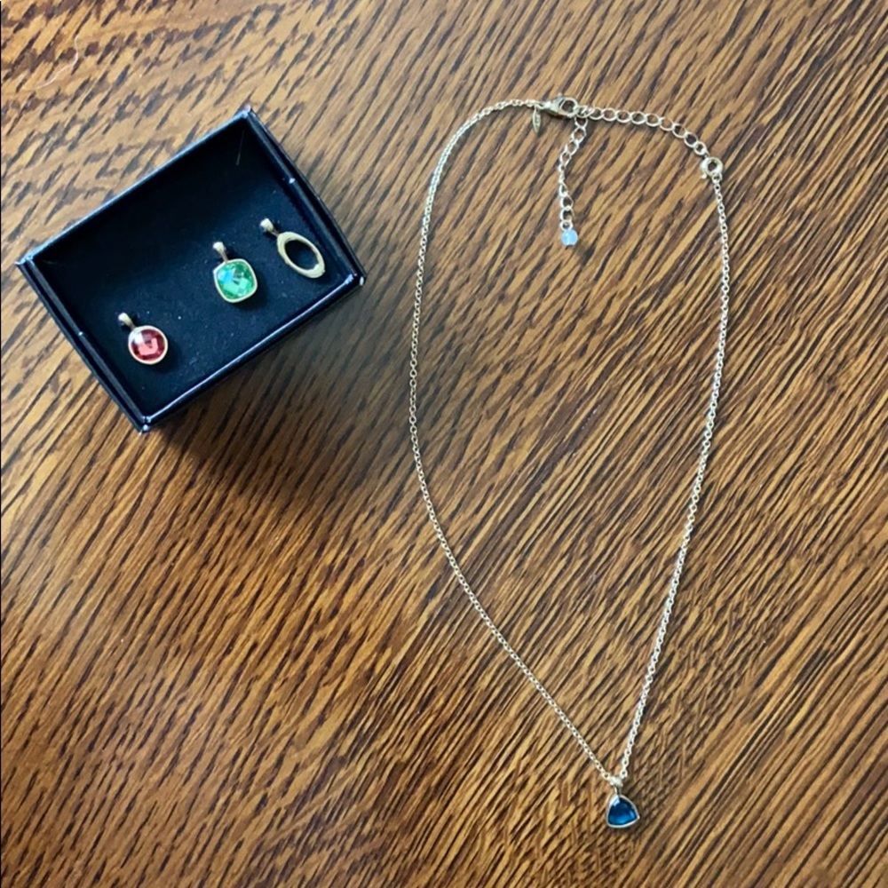 Necklace chain with interchangeable pendents